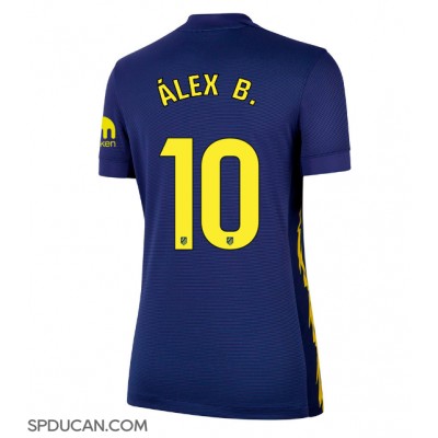 Zenski Nogometni Dres Atletico Madrid Alex Baena #10 Gostujuci 2025-26 Kratak Rukav Zenski Nogometni Dres Atletico Madrid Alex Baena #10 Gostujuci 2025-26 Kratak Rukav